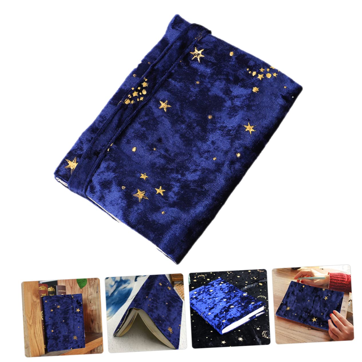 SHINEOFI 3piezas Funda De Libro Reutilizable De Tela Cubierta Protectora Decorativa Para Cuadernos y Libros De Texto Diseño Clásico De Estrellas y Fácil De Usar y Resistente Manchas