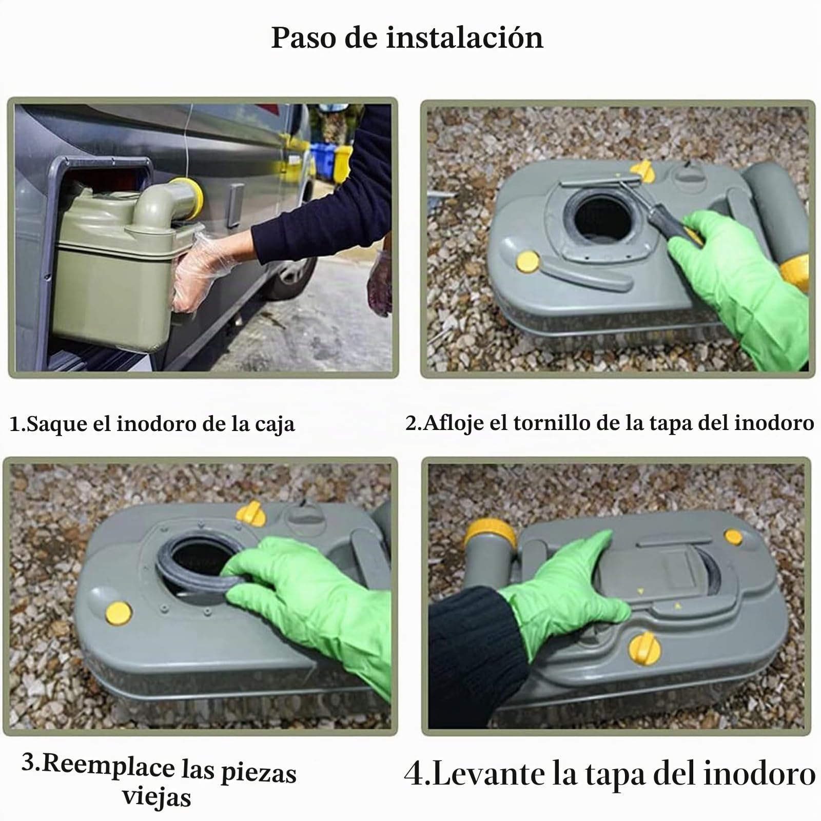 23721 Junta de Casete Sello labial WC Junta de labios Compatible con Thetford Casete C200, C250, C400, C500, C2, C3, C4, caravana