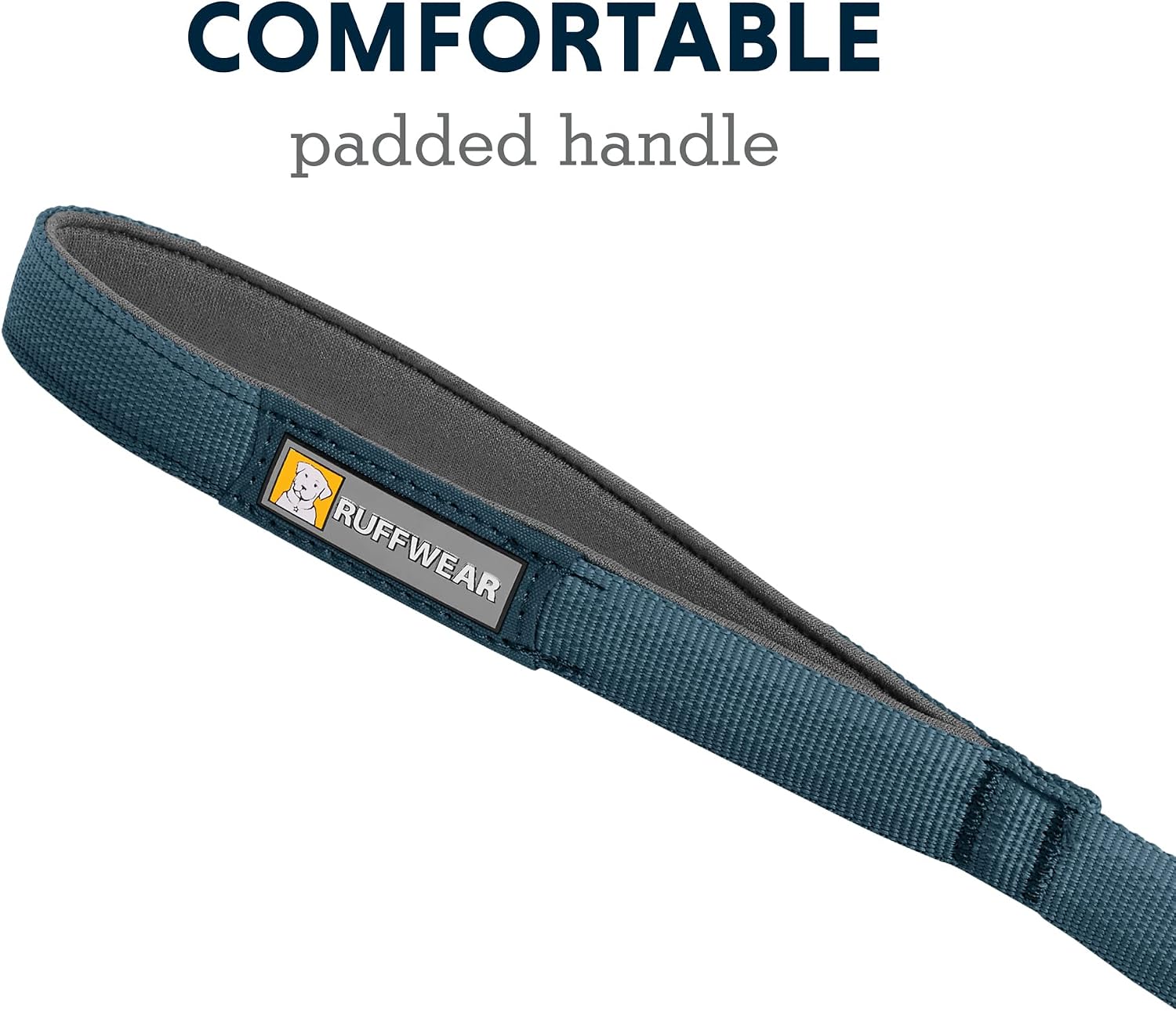 RUFFWEAR, Front Range Dog Leash, 5 ft Lead with Padded Handle for Everyday Walking, Blue Moon