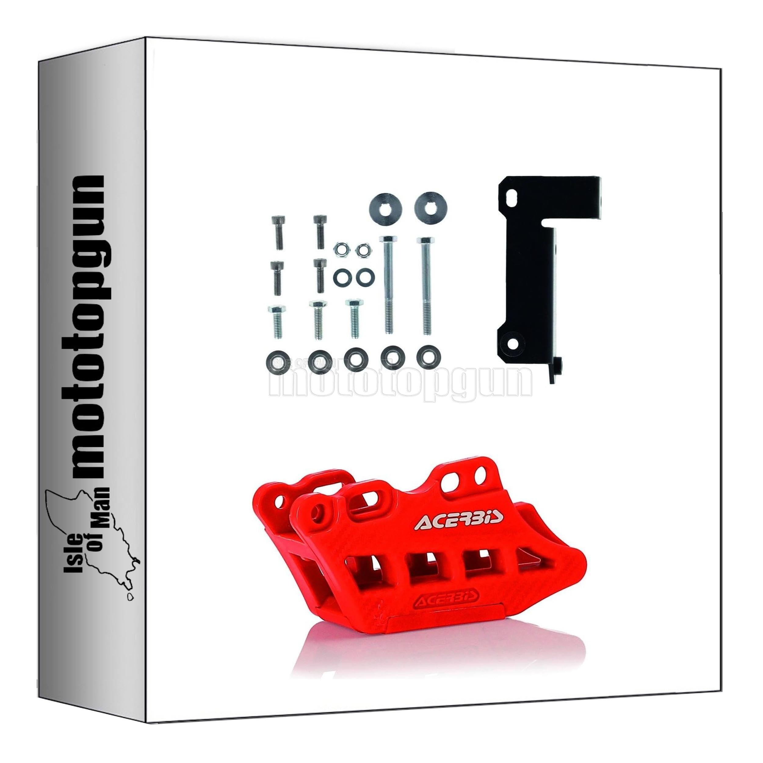 Guía de cadena Acerbis 0024657.110 en rojo para moto Yamaha Tenere 700 3