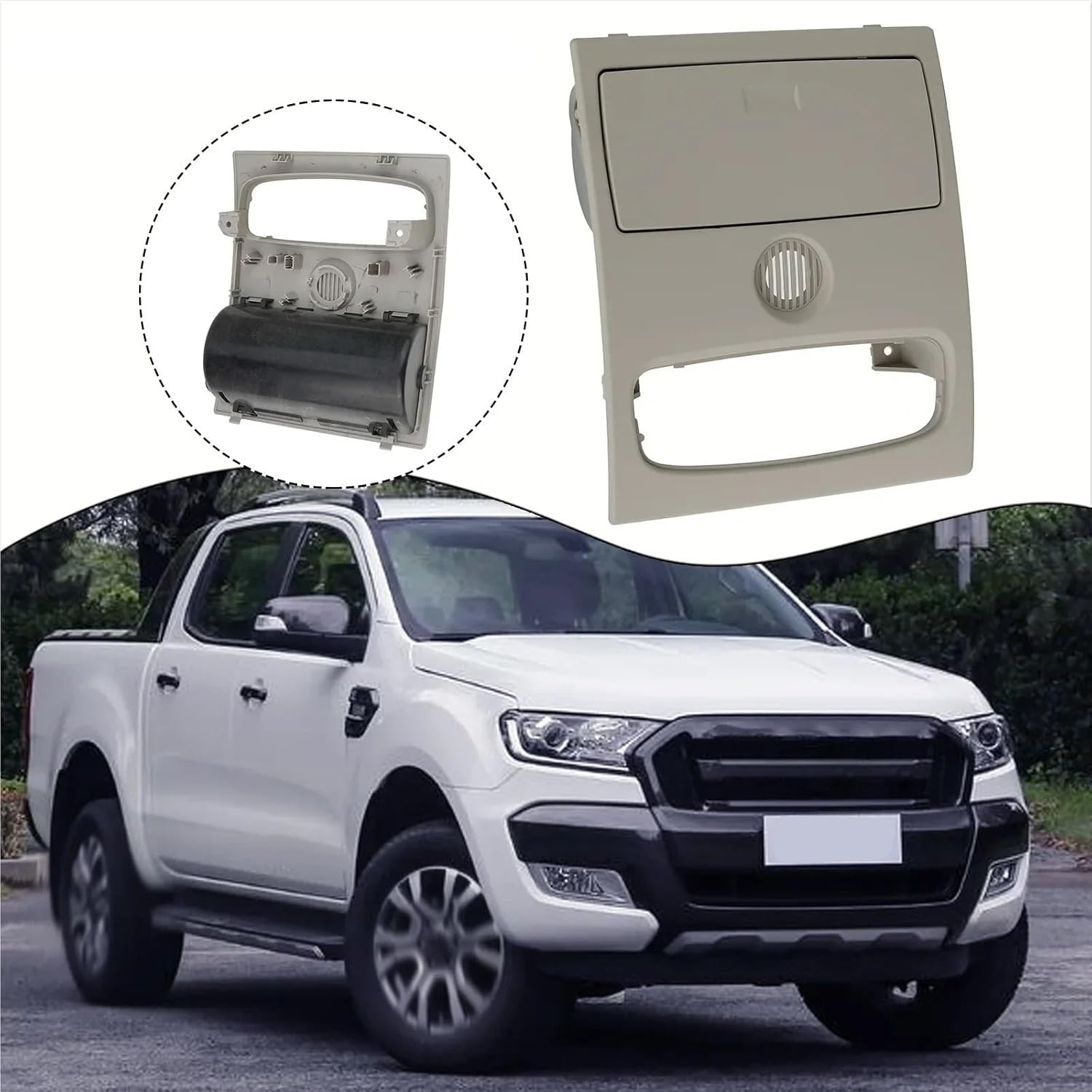 Car Dome Light Reading Lamp Compatible with Ford/Ranger/Everest/Mazda BT50 12-19 CN15A519A58AC34X1 CN15-A519A58-AA