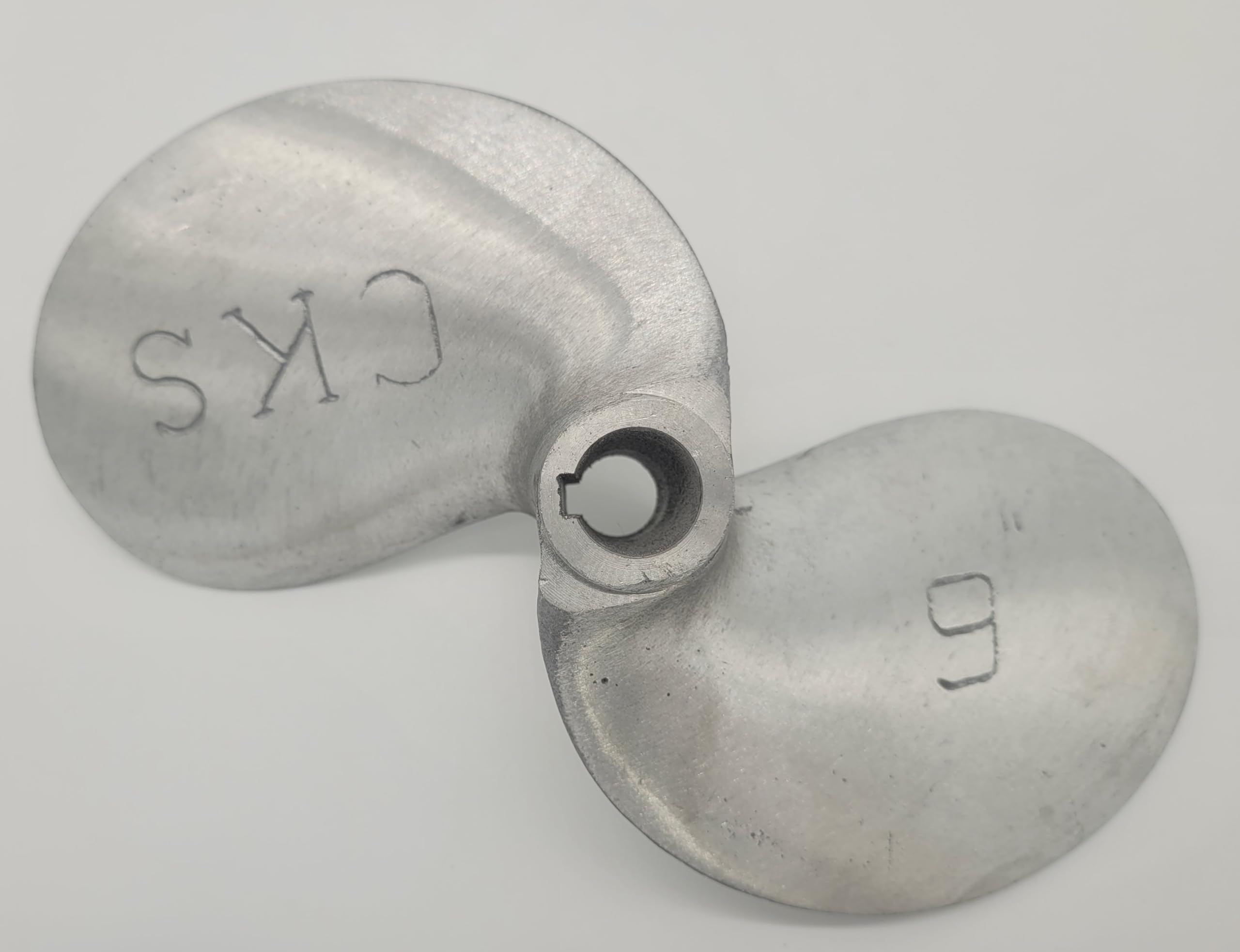 SANAR Aluminum Propeller for Longtail Mud Motor Long Tail Boat - Keyed Tapered Shaft