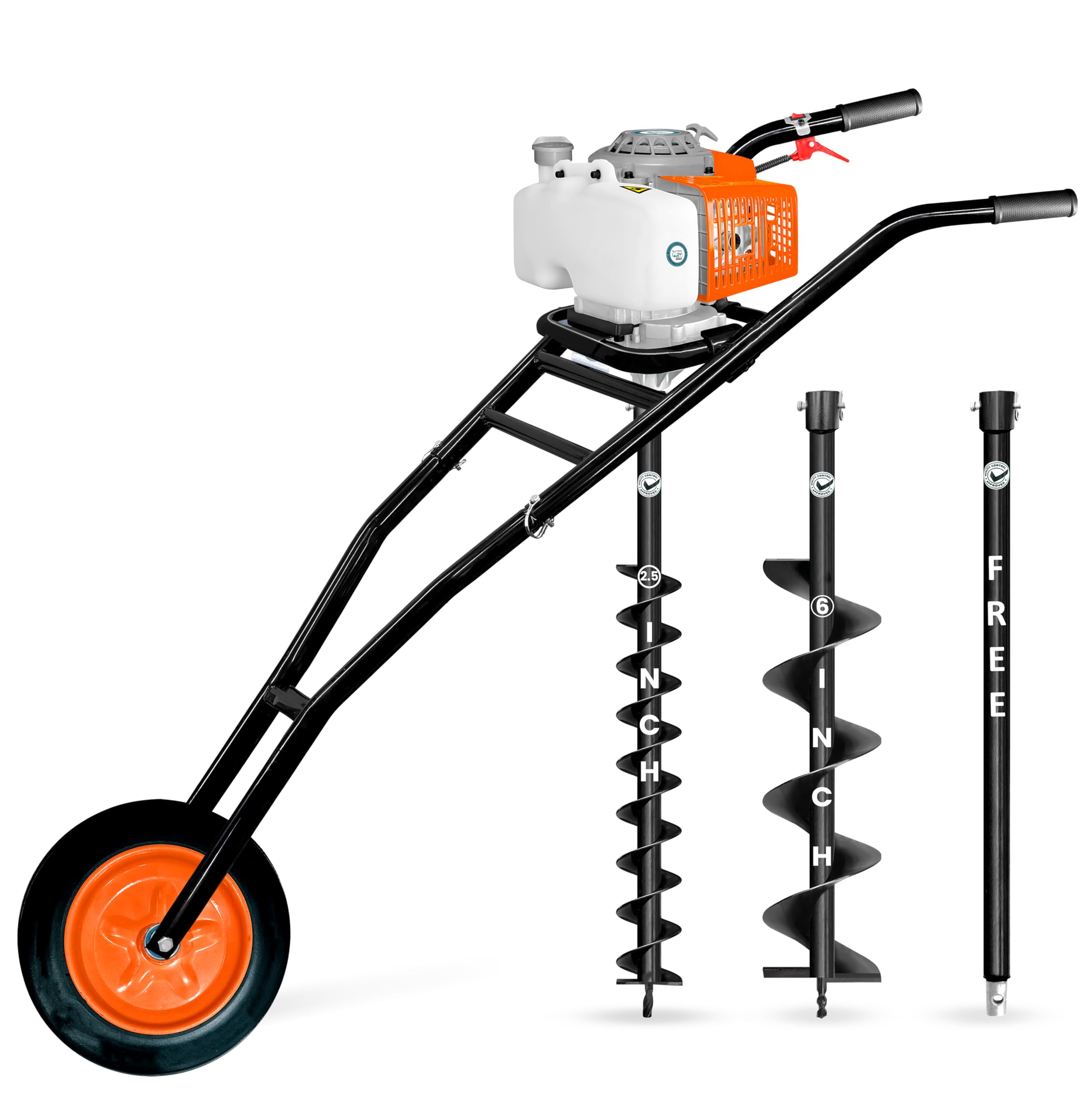 DVI Earth Auger Pin & Lock Set - Rustproof & Secure -8 DVI Earth Auger Pin & Lock Set - Rustproof & Secure -8