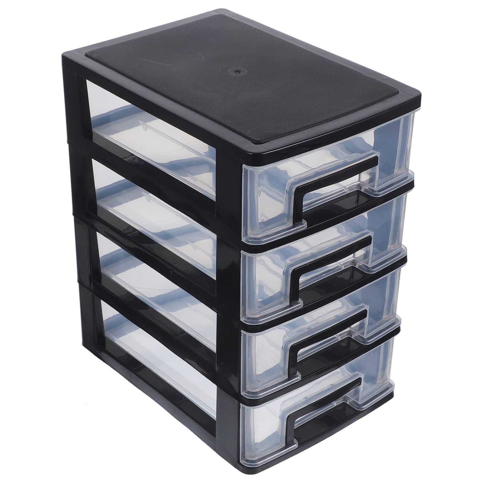 Organizer per cassetti in plastica a 4 strati per scrivania, forniture artigianali e piccoli utensili, scatola multifunzione per cassetti, ideale per casa e ufficio