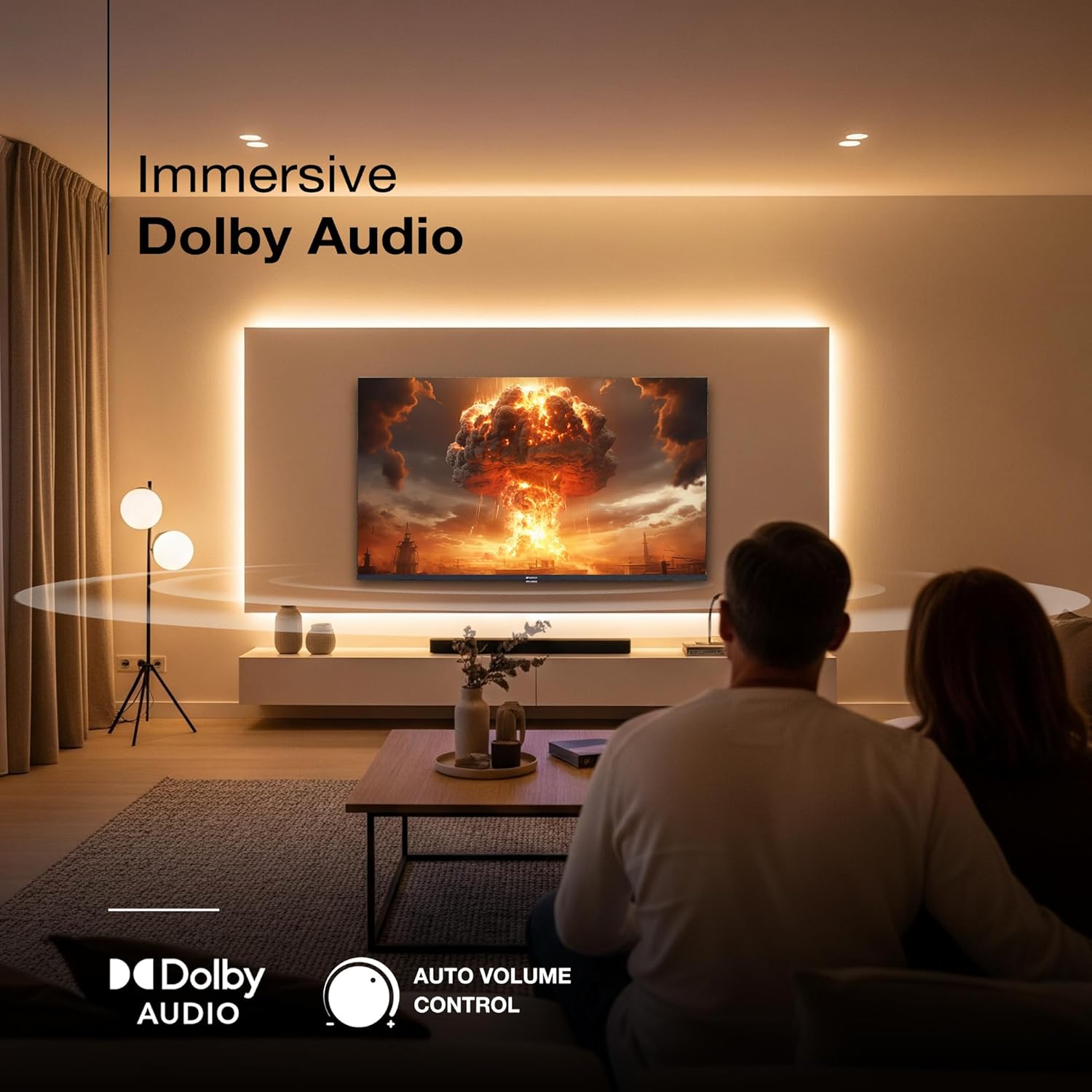 SANSUI 109cm (43) Full HD Collita Smart TV with IPS Panel, Dolby Audio, Surround Sound, 60Hz Refresh Rate, Coolink JSW43CSFHD (Black) 19 71zE einK0L. SL1500