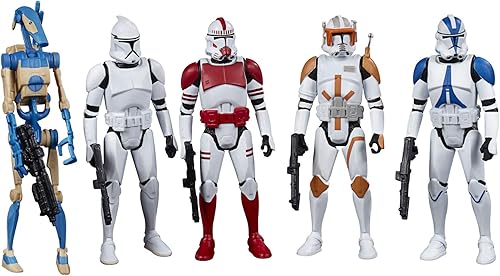 STAR WARS Celebrate The Saga Toys Galactic Republic - Juego de figuras de acción coleccionables a escala de 3.75 pulgadas, paquete de 5 para niños a