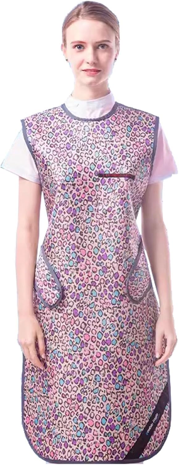 YXLYFDLY X-Ray Lead Apron 0.35mm Pb Unisex Gown - Soft, Lightweight Protection for Doctors & Radiographers (L, 25.62x39.37in)