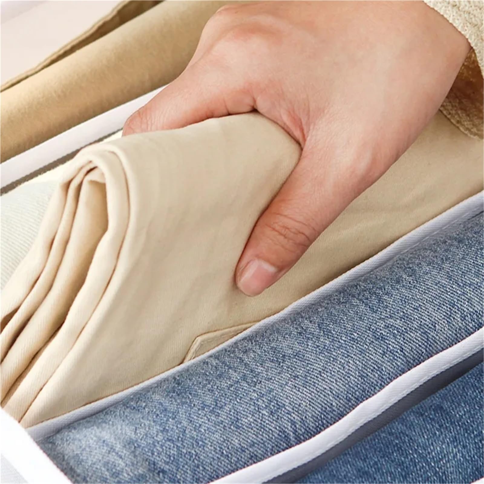 Organizzatore per cassetti della Biancheria Intima, Scatola Porta Calzini, Reggiseno, Jeans, Armadio, Scomparti per Vestiti, Pantaloni