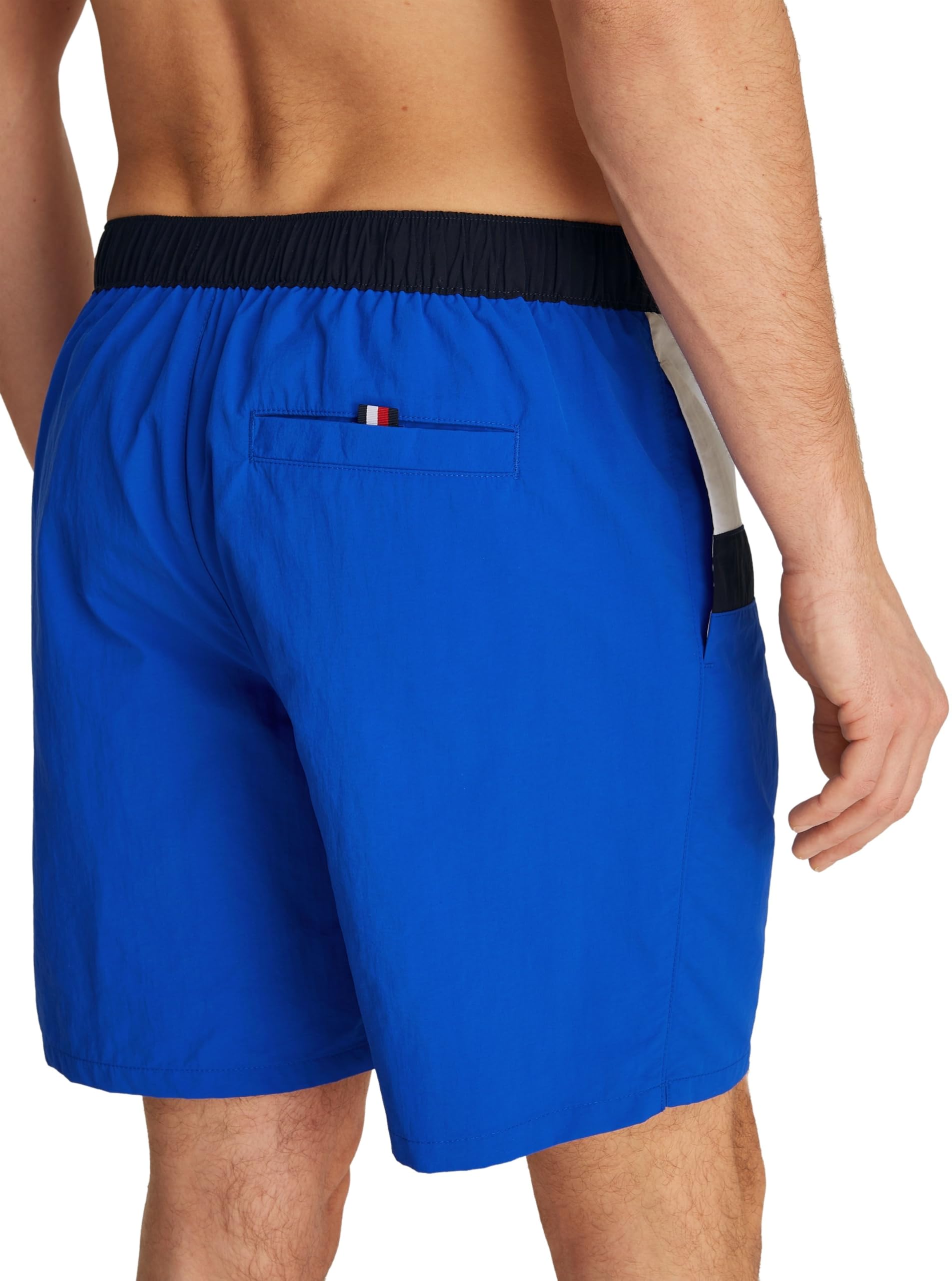 Tommy Hilfiger Uomo Pantaloncino da Bagno Long Drawstring con Coulisse