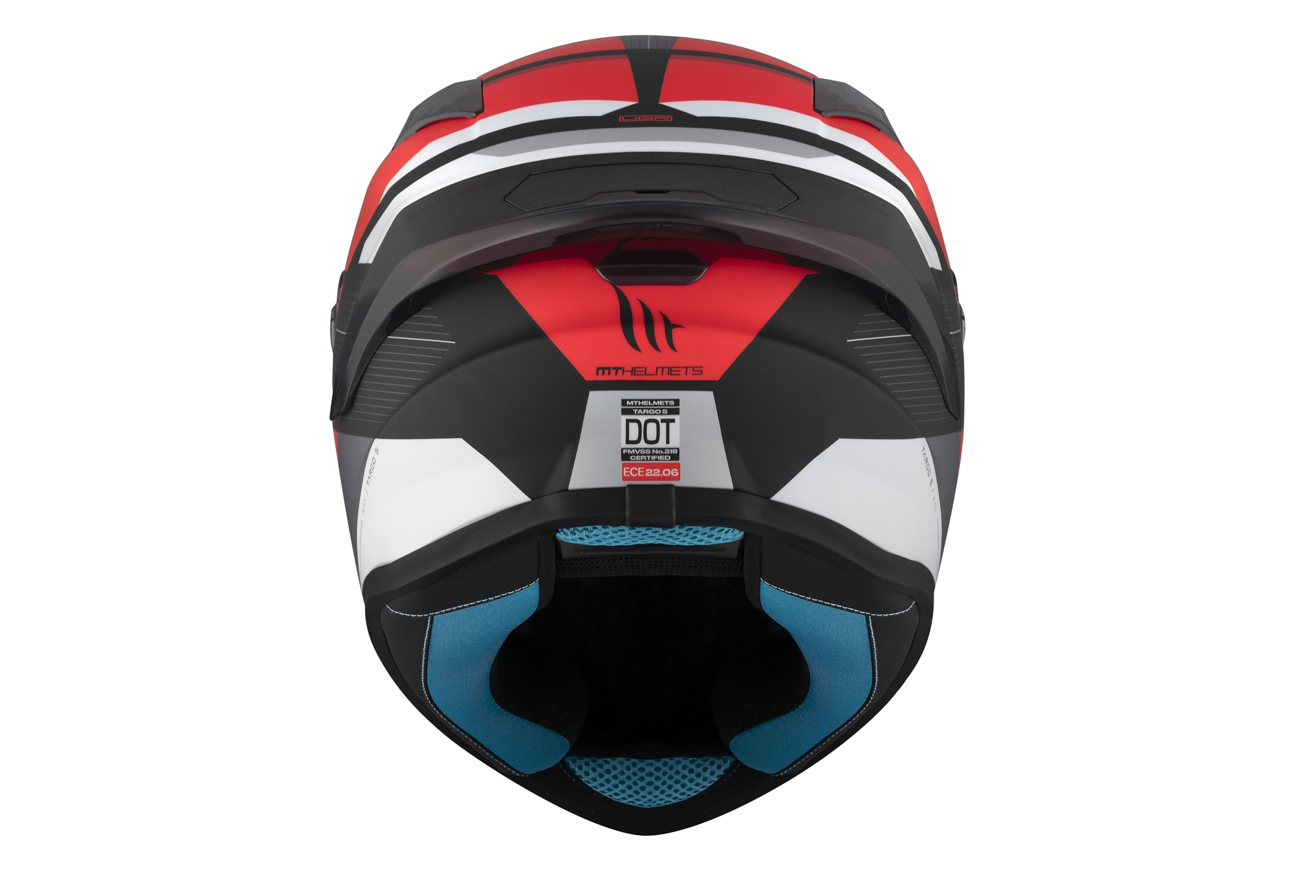 MT HELMETS Targo S – Casco Moto Integral con Visor Solar Full Vision, Pantalla Compatible con Pinlock, Interior Lavable y Cierre Micrométrico | Calota HIRP | Homologado ECE 22.06 & DOT