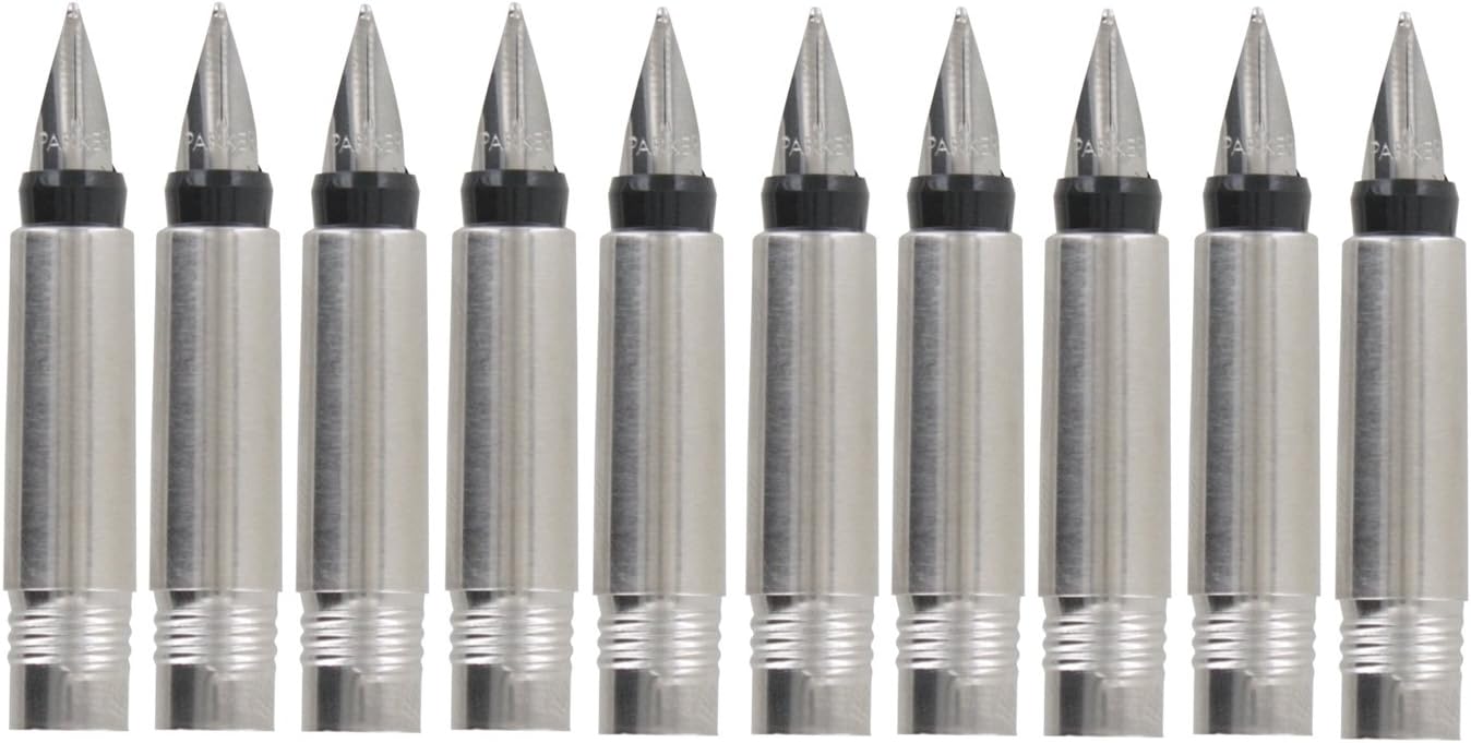 Parker Vector Fountain Pen Spare Nib, Medium Point - Set of 10 Nibs