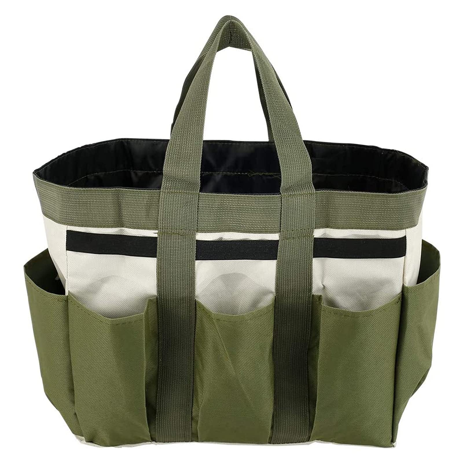 Borsa Attrezzi Da Giardino Con 8 Tasche - Portatile E Resistente All'Acqua - Foto 3