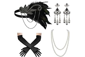 1920s Flapper Accessories Set: Embrace the Roaring Twenties Elegance
