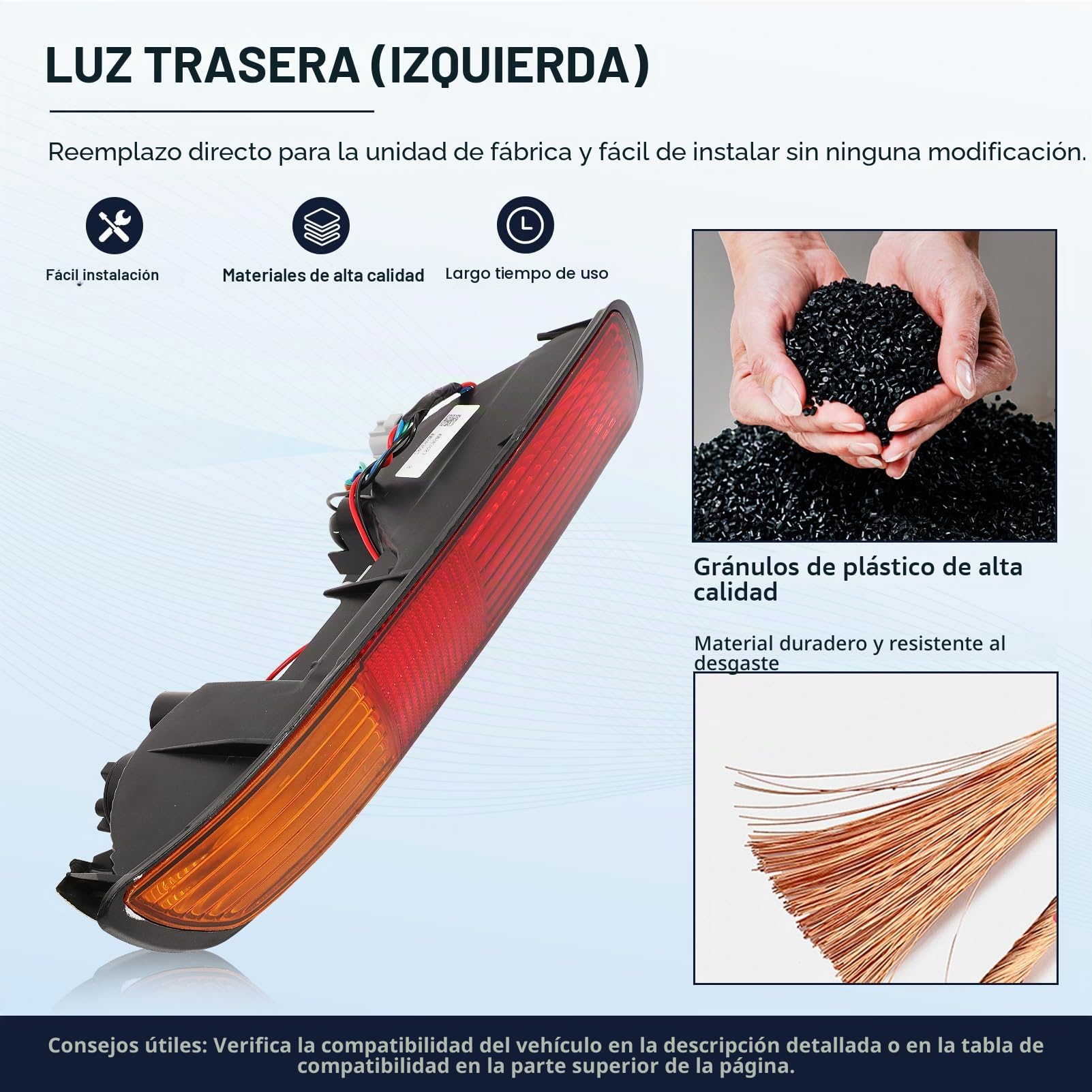 Luces Traseras Piloto Trasero Izquierda para Pajero/Montero Shogun 3 V73 6G72 V75 6G74 V78 4M41 Piloto Trasero de Paragolpes Faros Traseros MR508783