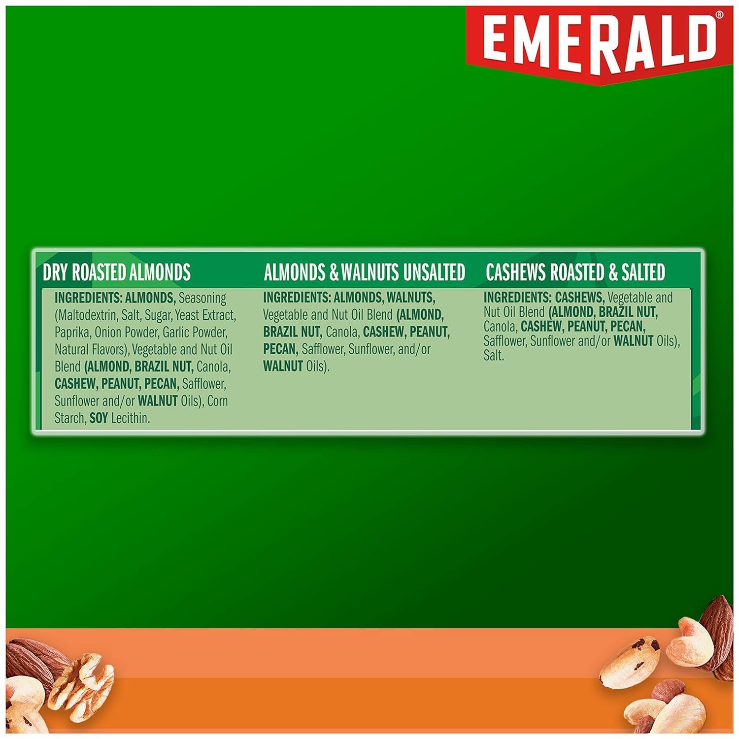 Emerald Nuts, 100 Calorie Variety Pack, 18 Count (Pack of 2)