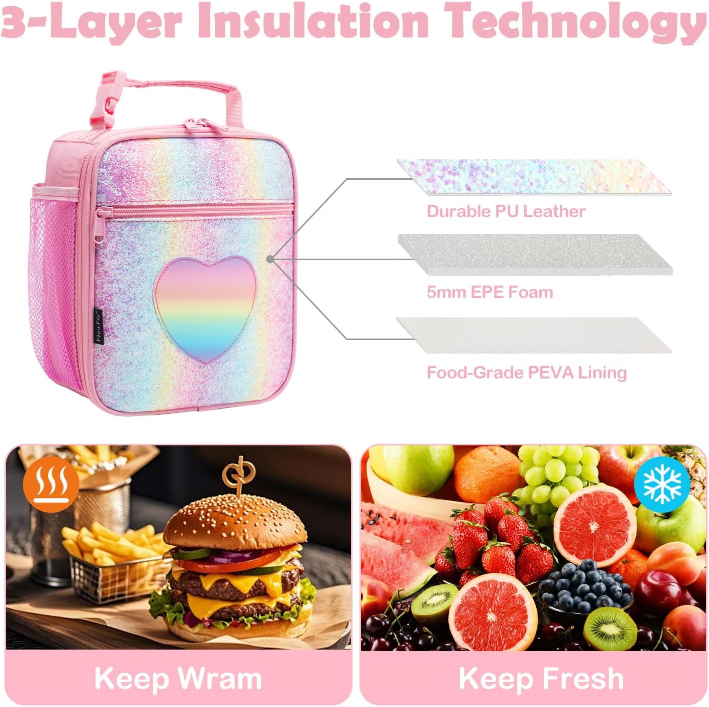 Flowfly Kids Lunch Box Insulated Soft