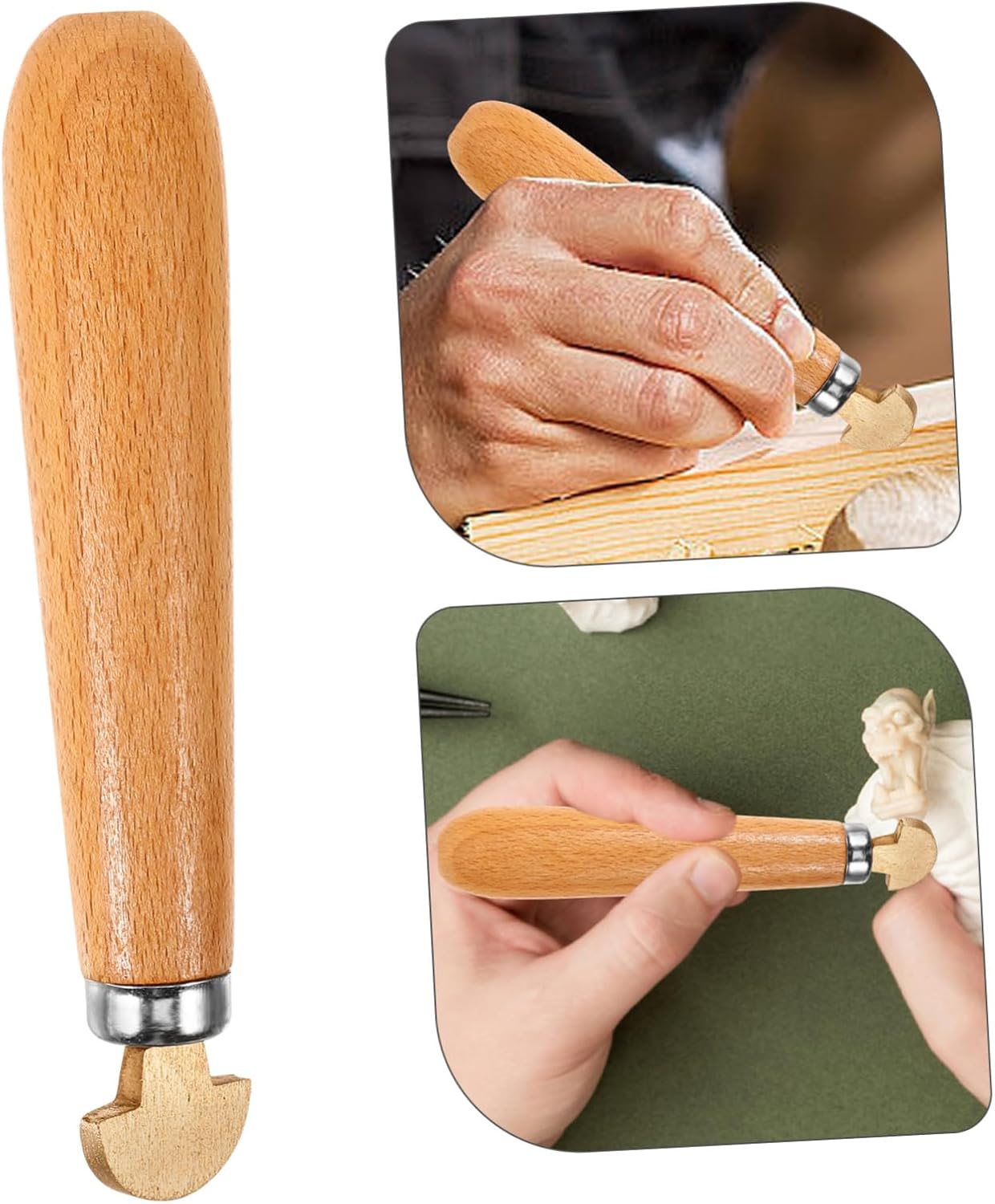 Wood Carving Tool Comfortable Grip for Sculpting Handle Carving Chisel for Woodworking for Students and Hobbyists
