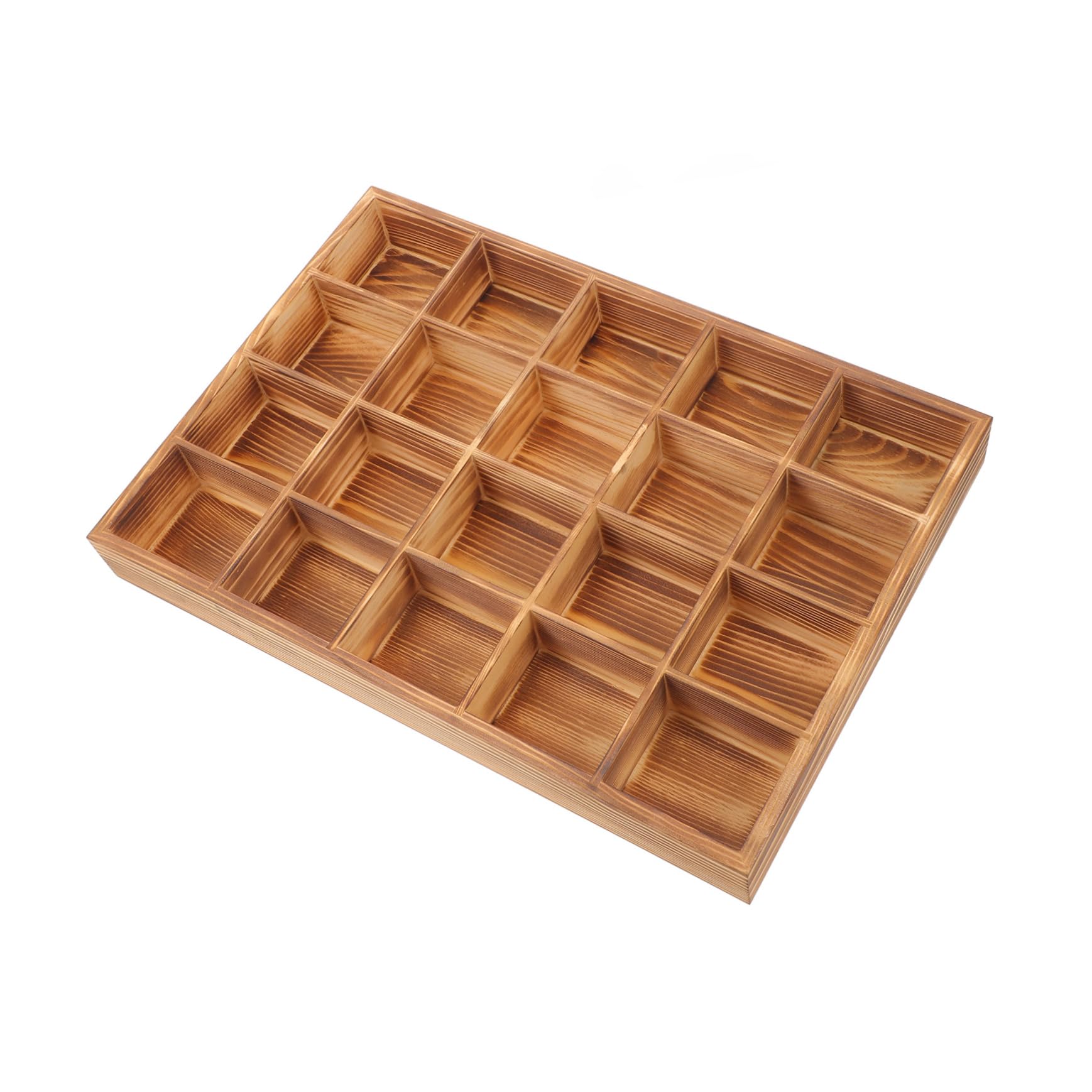 Organizador de Calcetines y Lencería de Madera 20 Compartimentos