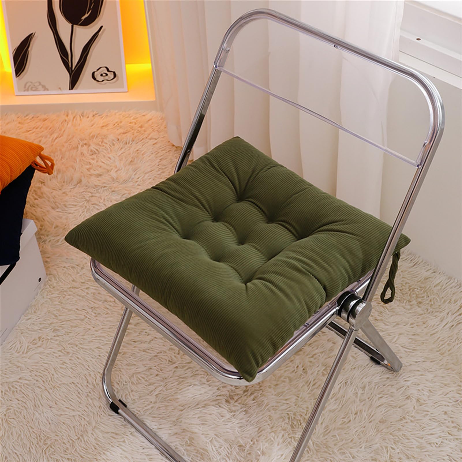 Coussins de chaises soulagement assise dure galette de siege epaisse lavable