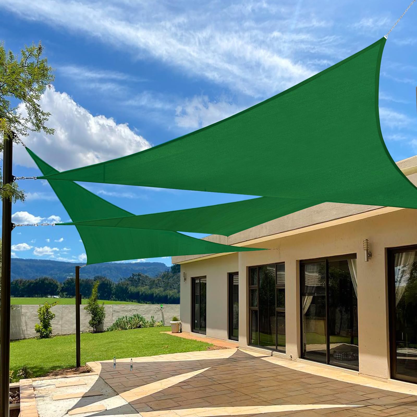 Amazon.com : Artpuch 32'x32'x32' Custom Curved Triangle Sun Shade