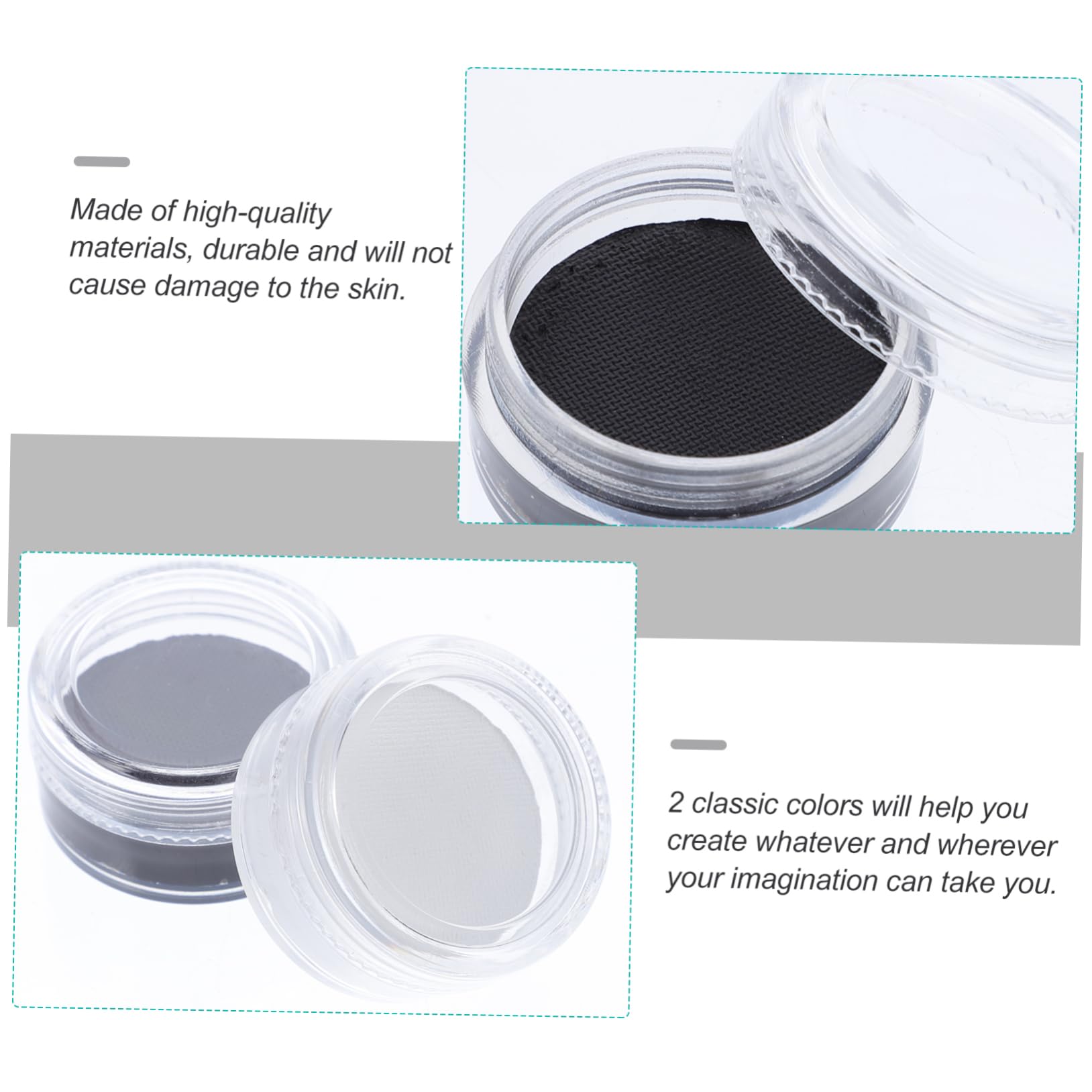 HAPINARY Professional Makeup Artists' Body Paint Face Paint Kit 2pcs Halloween Special Effects Paints Easy Application Gentle