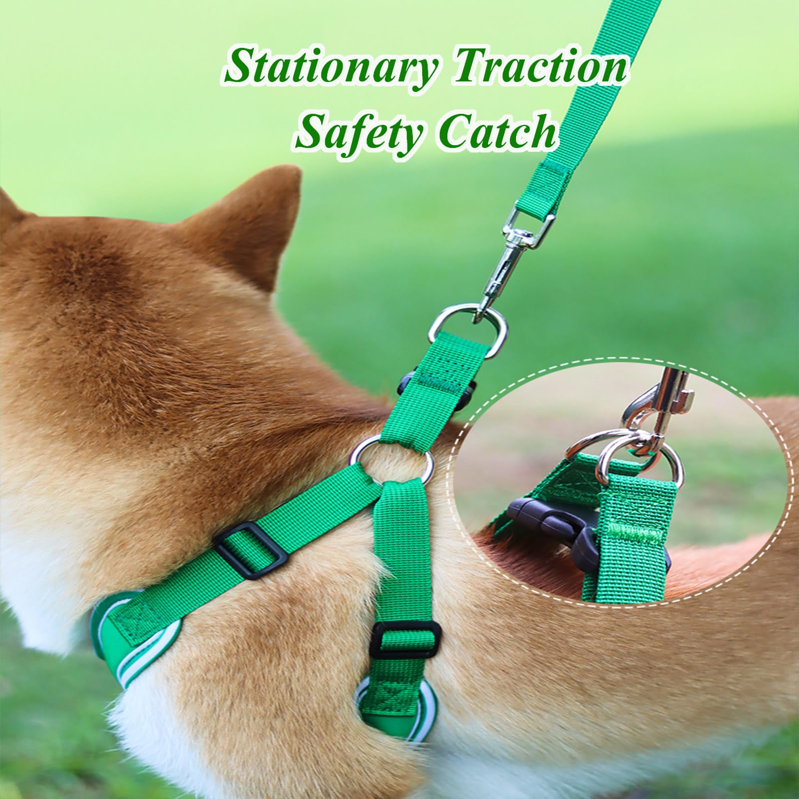 Dog Vest Harnesses Sporty Classic Basketball Style Dog Harness Breathable Adjustable Pet Harness with Handle for Outdoor Walking,Easy Control for Small,Medium Breeds (Green,M)