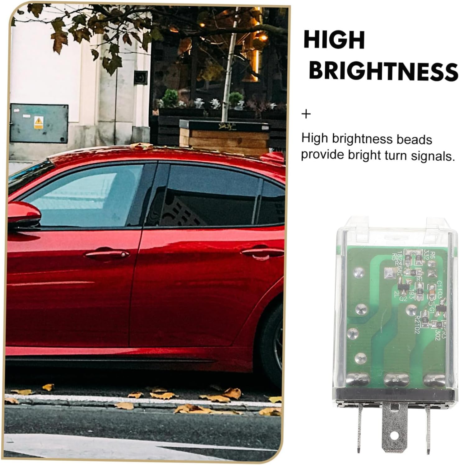 ABOOFAN 12v Automotive Led Flasher Relay Universal Fit for Car and Motorcycle Signal Flasher Replacement