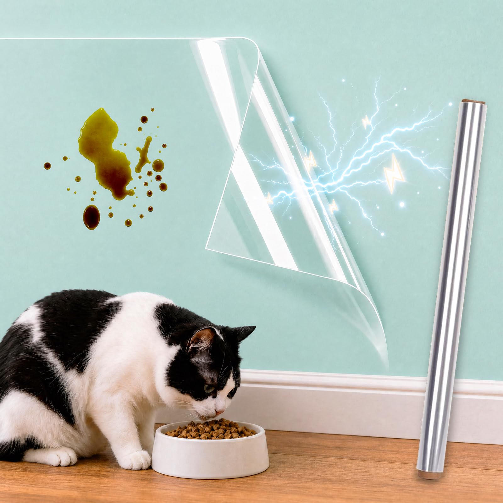 Clear Wall Protector - Static Cling Film -9 Clear Wall Protector - Static Cling Film -9