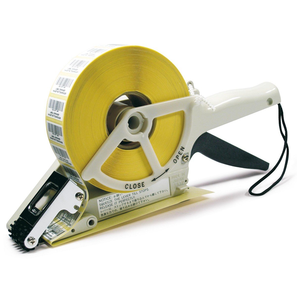 Towa Etiketten Hand Abroller Etikettenspender Handetikettenspender aus Kunststoff für Haftetiketten manuell 20 bis 30 mm