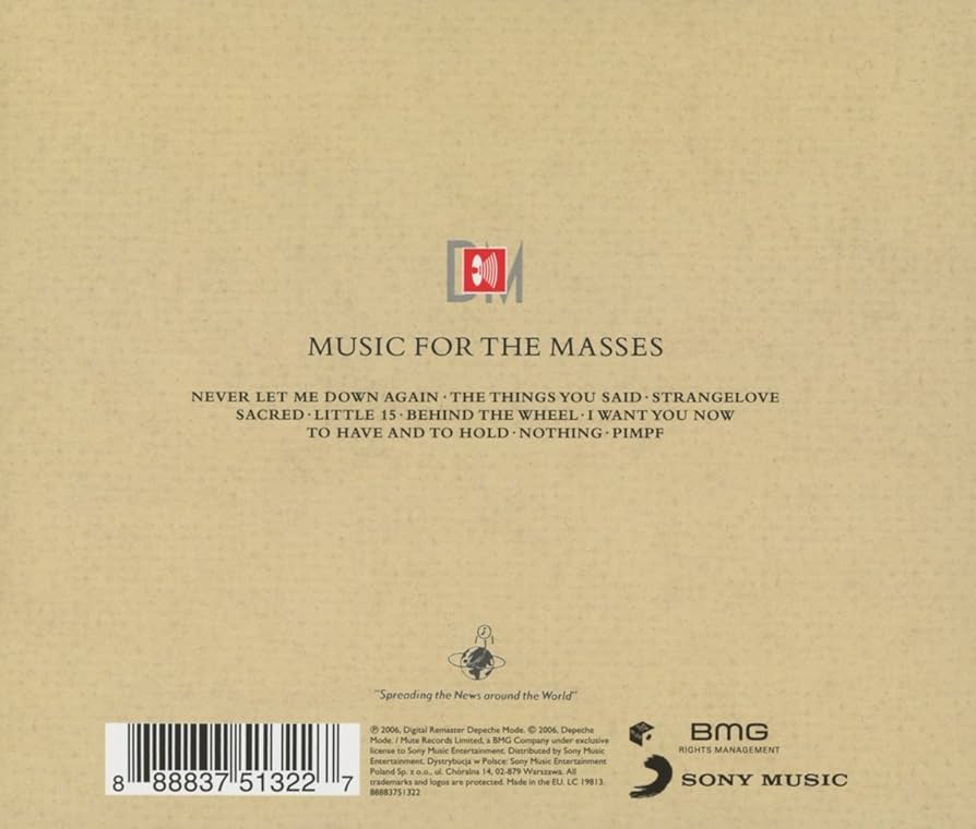 music for the masses depeche mode レコード Amazon.co.jp: Music For The Masses [Analog]: ミュージック