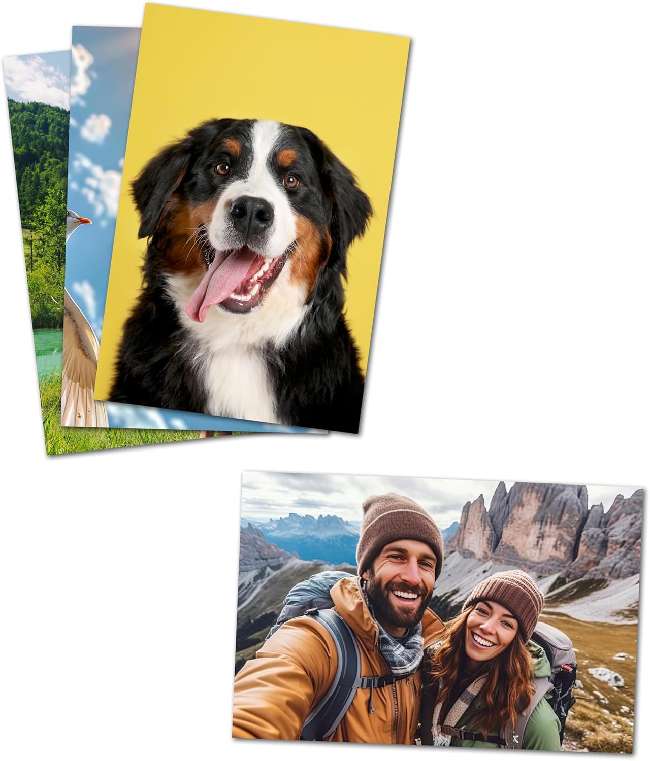 YINFEIAI Personalized Custom Photo Prints - Glossy Finish - Standard Size - Set of 6, 12, or 20 - UNFRAMED - Gift Wrapping - Same Day Pick Up - Great Personalized Gift Idea（8 * 10 Inch,6 Pcs）