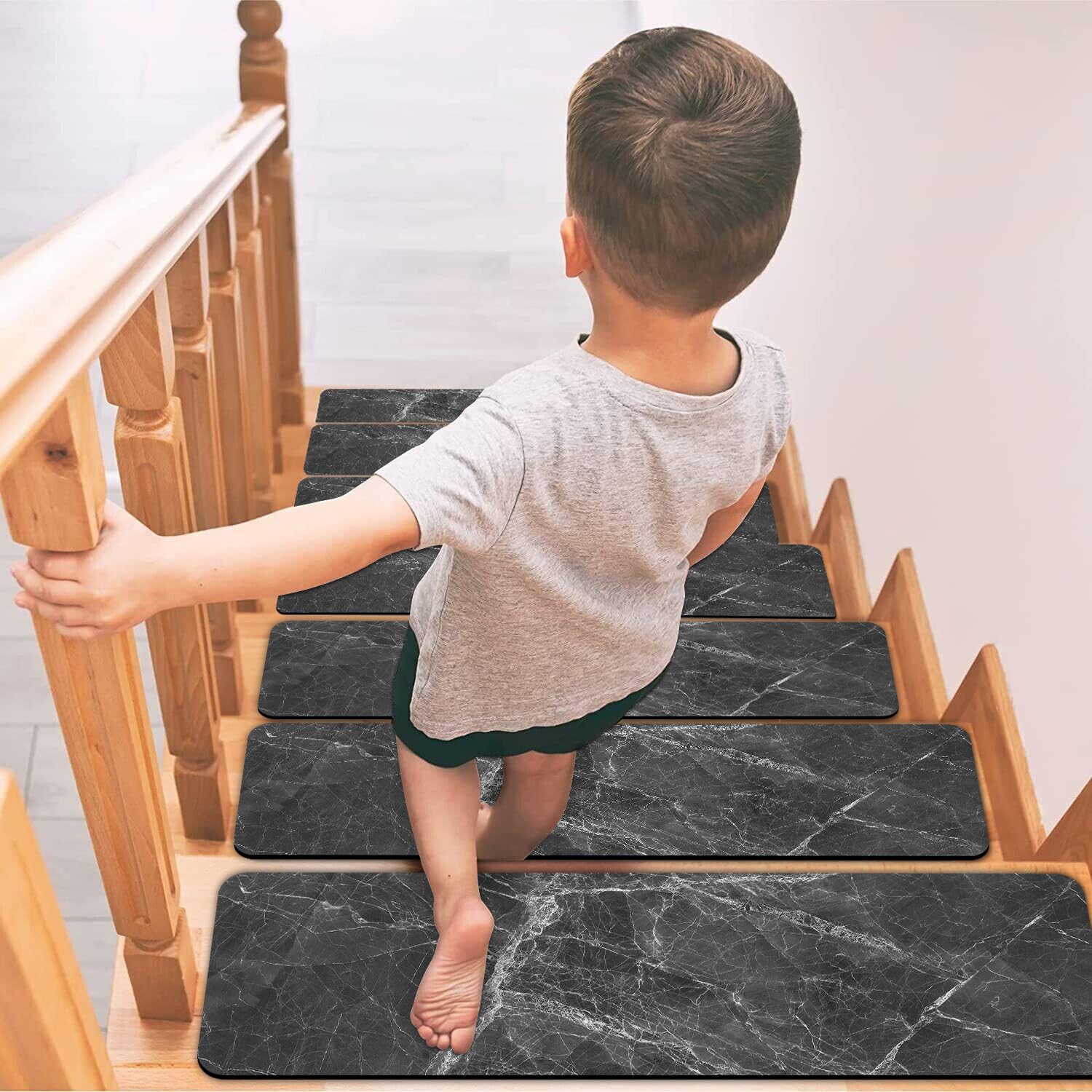 GOYLSER Traptredemat, antislip trapmat voor houten treden, herbruikbare