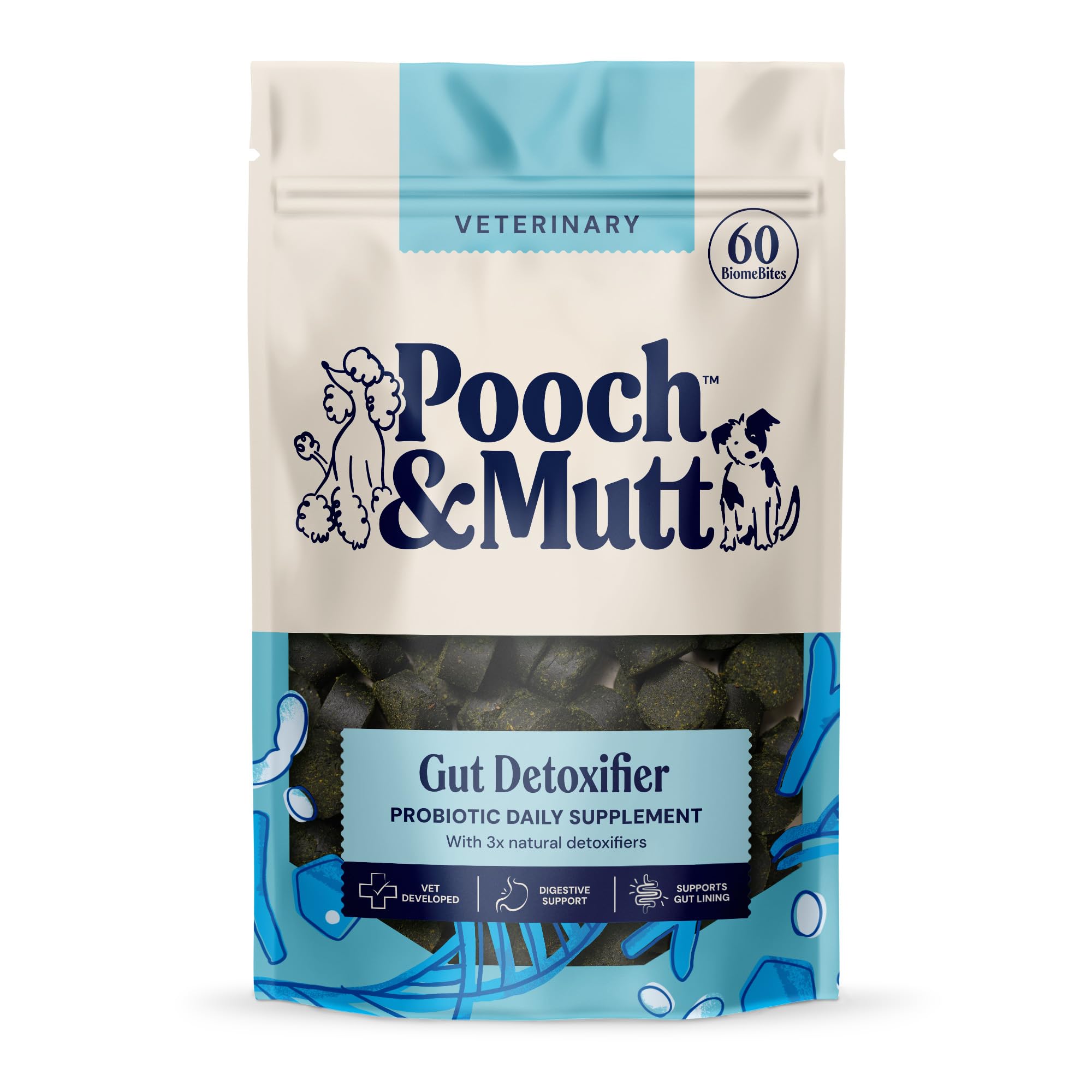 Pooch & Mutt - Gut Detoxifier Supplement For Dogs, Helps Maintain Good Gut Health and Support Digestion, 180g (Pack of 1)
