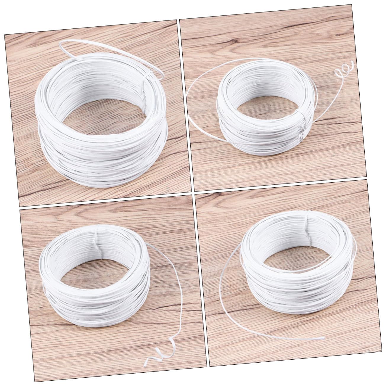 Kisangel 6rollen PVC-beschichteter Pflanzenbindedraht Gummierter Für Gartenpflanzen Vielseitig Einsetzbar Für Und Bastelarbeiten Rostbeständig Und Langlebig