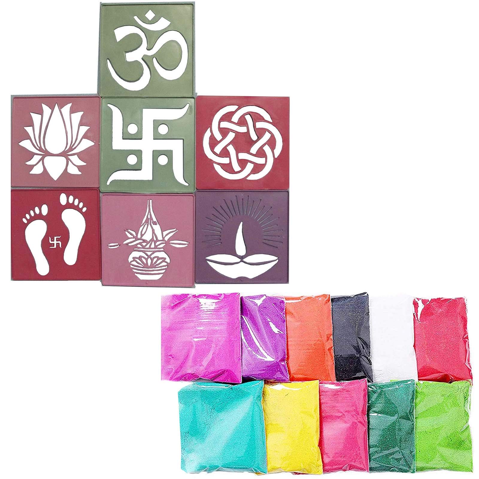 Buy Ascension ® Rangoli Kit Creativity Diwali Floor Decoration 10