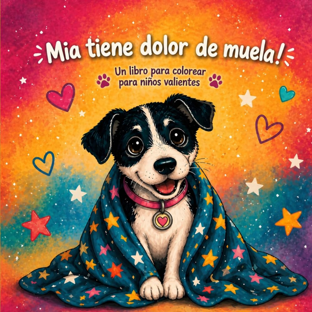 Mia tiene dolor de muela: Un libro para colorear para niños valientes (Los dientes de Mia)