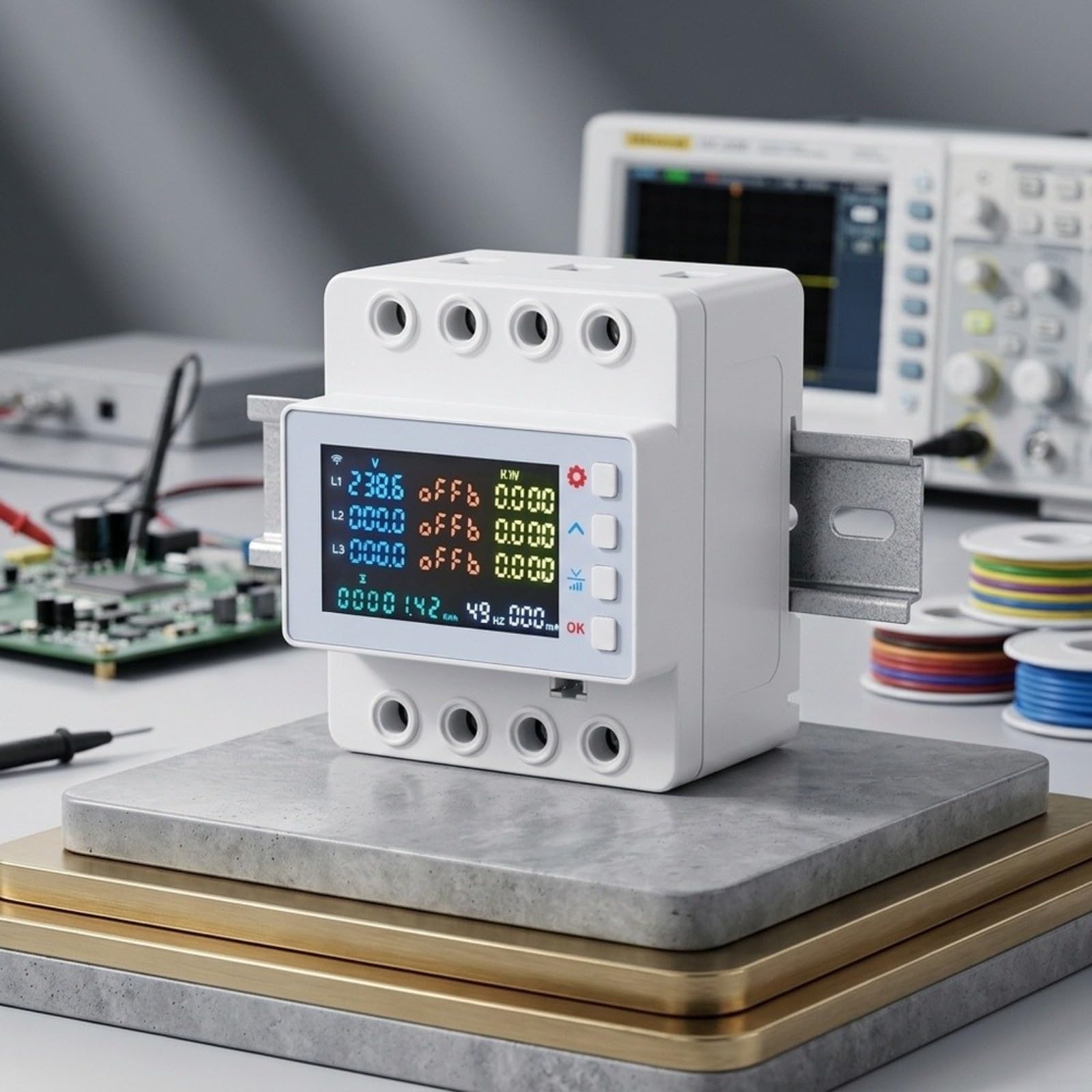 per tuya WiFi trifase Meter 80A con schermo LCD