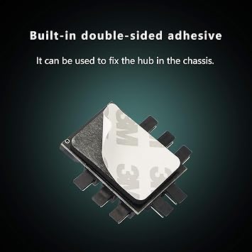 PWM Fan Hub, Fan Controller ,SATA 1 to 8 Way12V 3 PIN Cooling Fan Splitter Controller for PC Desktop Computer Motherboard(12V 3-Pin)