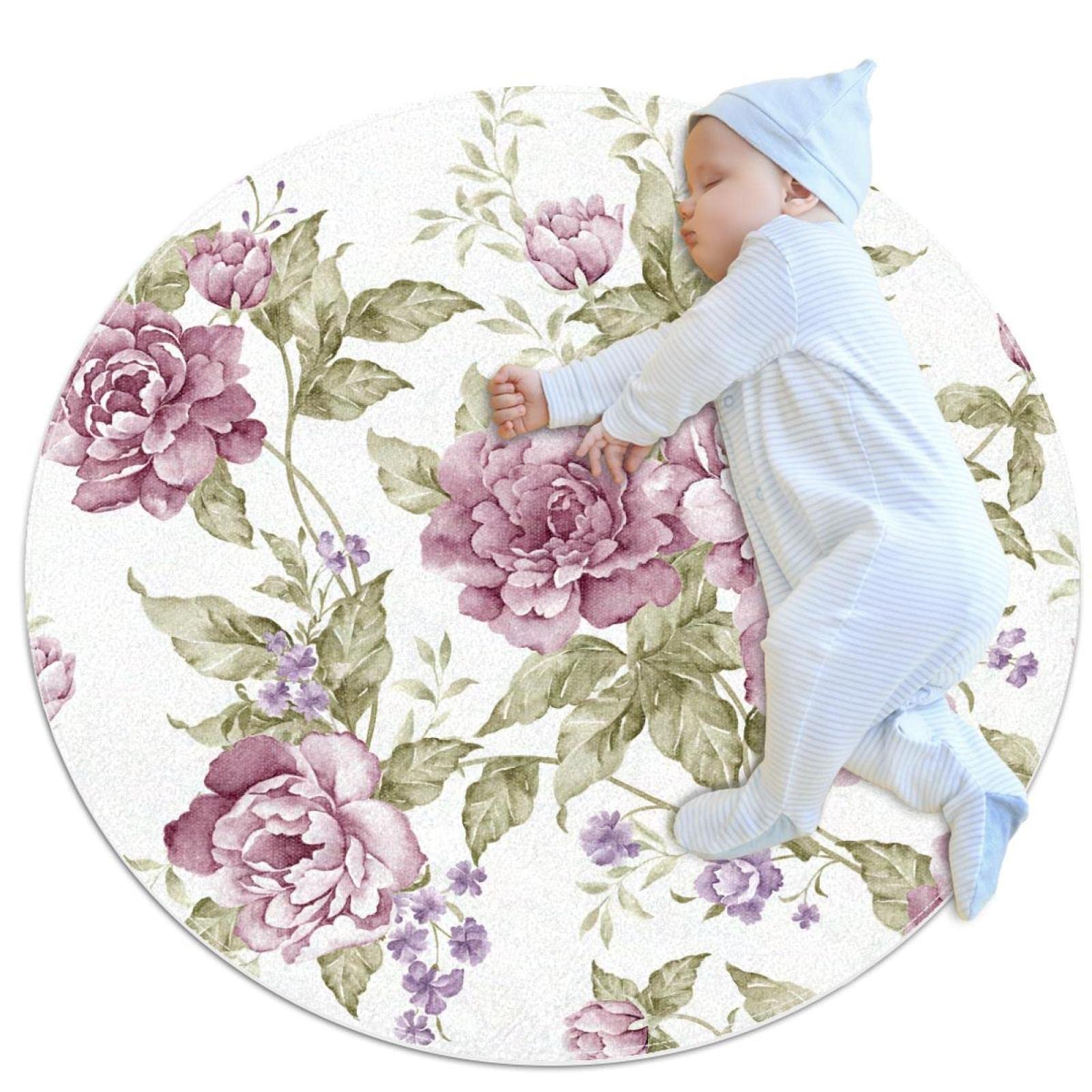 Tapis fleurs en fleurs JDEZ pour la salle de jeux des enfants
