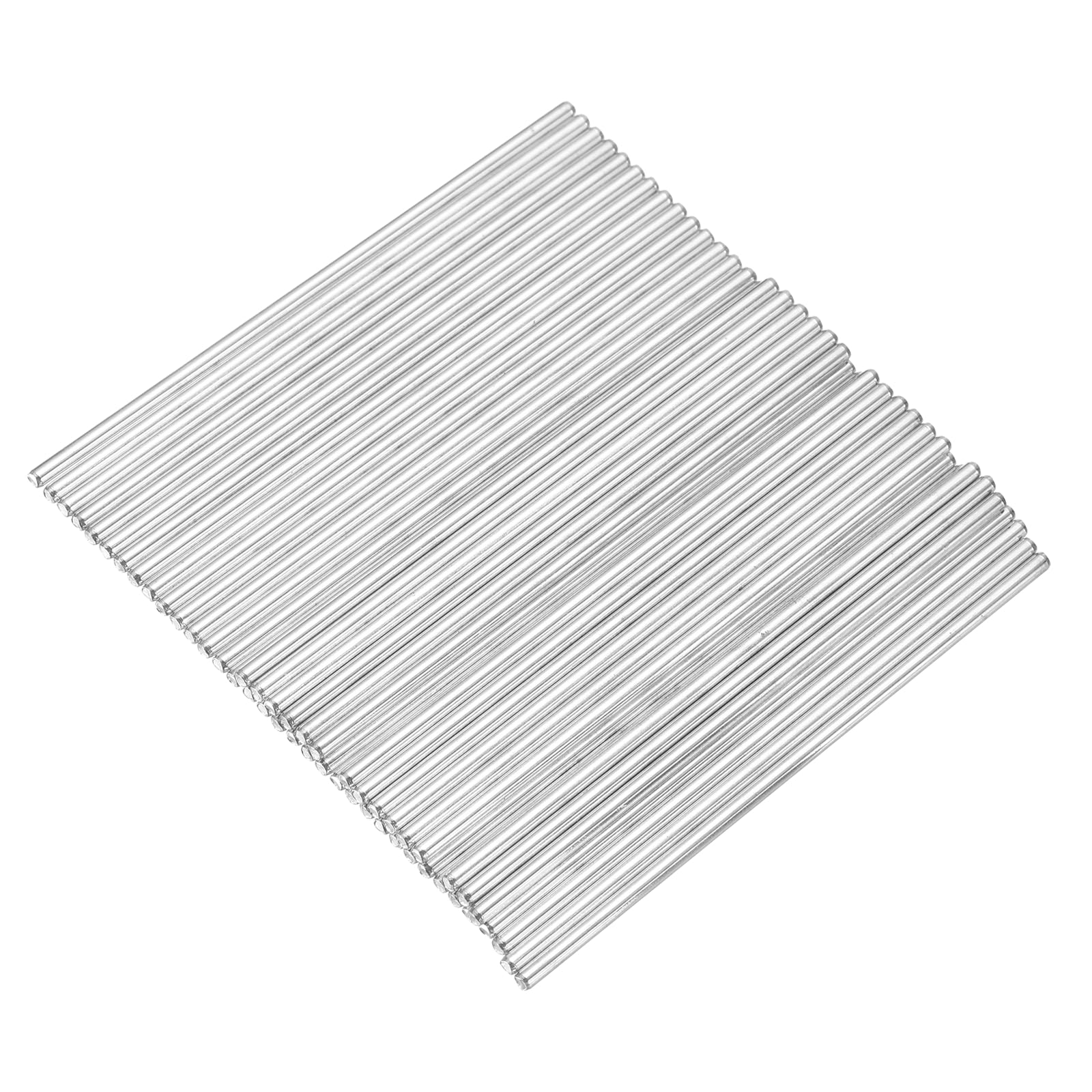sourcing map 40pcs 2mmx70mm Toys Shaft Round Rod Axles Drive Shaft Silver — image 1