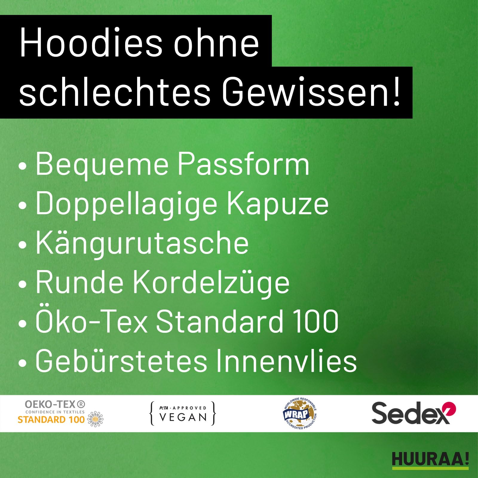 Huuraa Unisex Hoodie Bester Patenonkel Herz Geschenk
