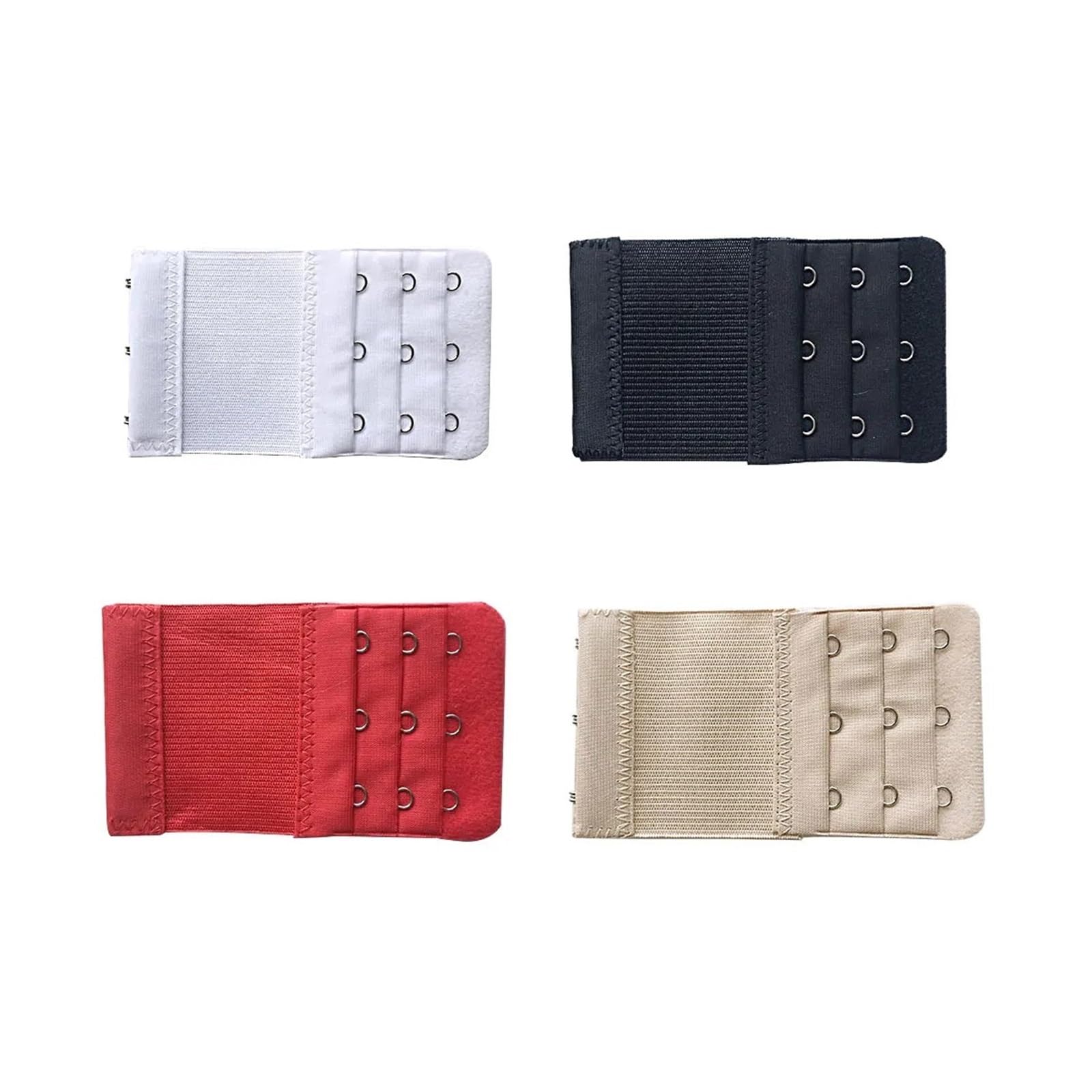 Extensor de Sujetador for Mujer, Correa Extensores, 3 Filas Ganchos, Ropa íntima Ajustable, Hebilla Gancho Alargada, cinturón extensión, 1 ud