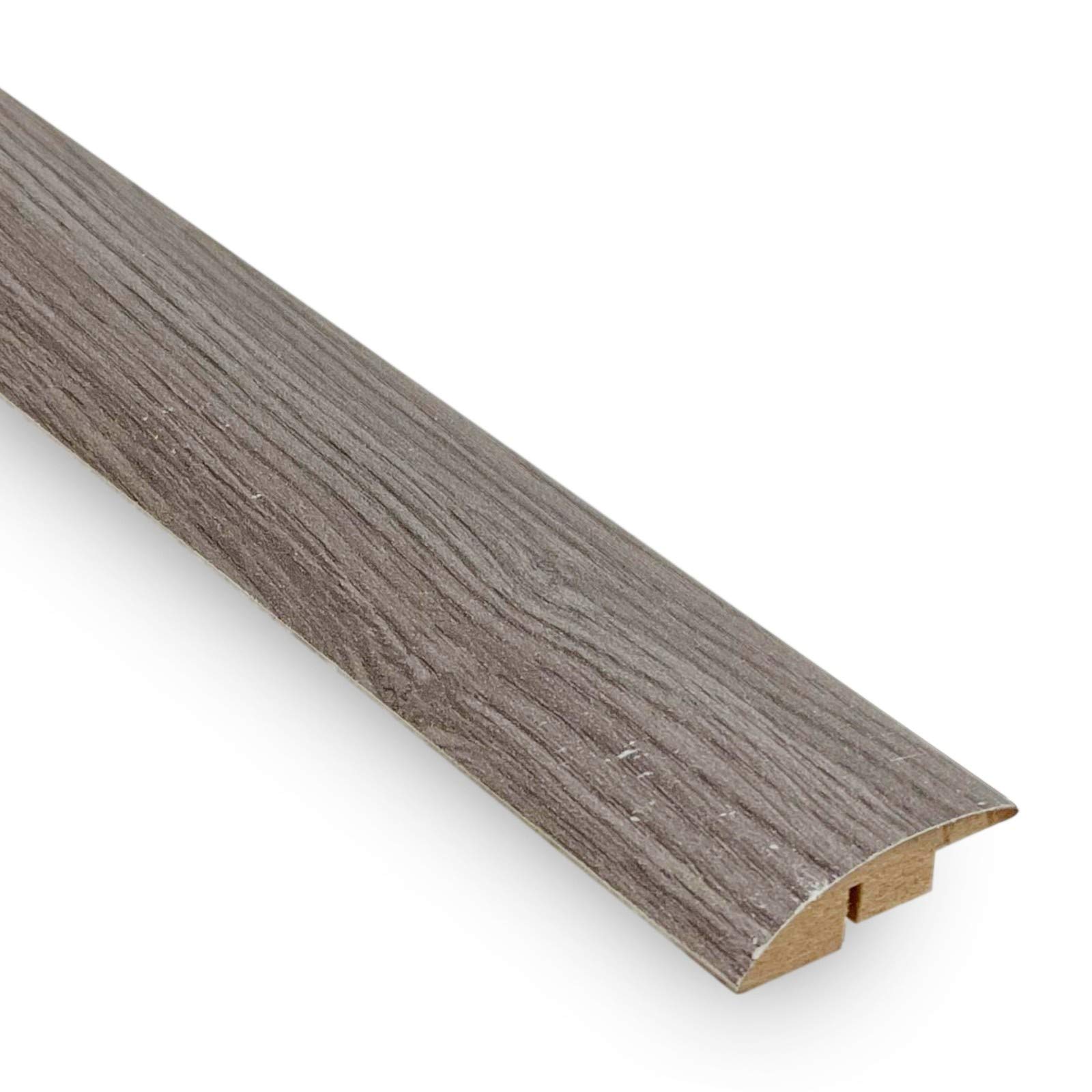 Ramp Edge Threshold Door Bar Trim Profile for Laminate and Wood Flooring (2400mm, Dark Grey)
