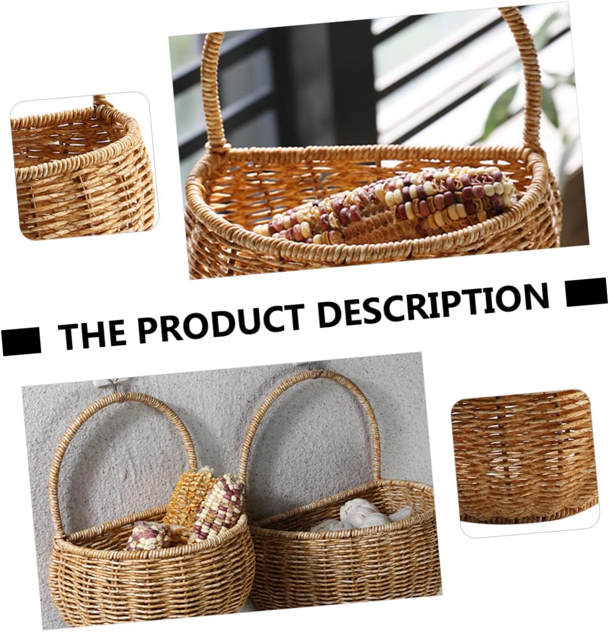 Generic Egg Storage Basket Plastic Wall Hanging for Eggs Abrasion-Resistant Material