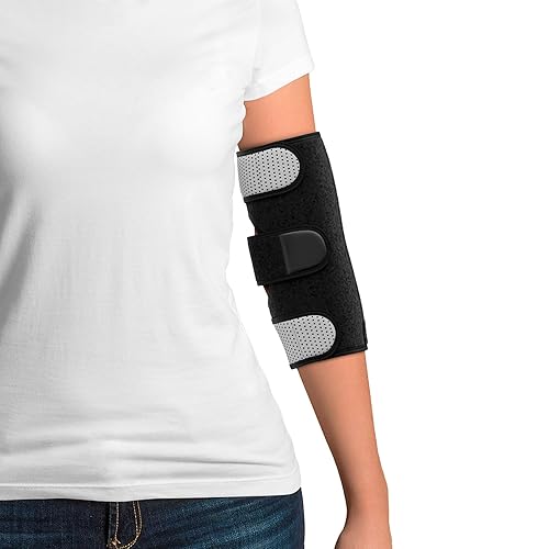 Miniatura 1 de MARS WELLNESS Inmovilizador universal de codo, ajustable, soporte de túnel cubital para codo de tenis, lesiones del nervio cubital esguinces,