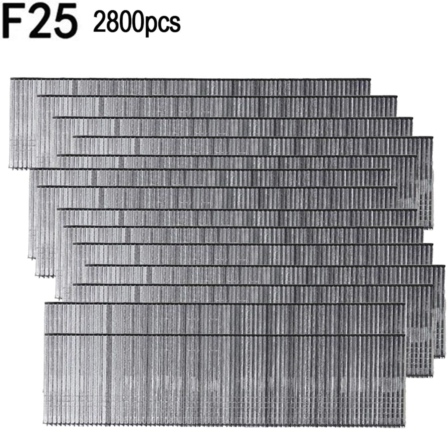 High Penetration Straight Brad Nails for DIY HomeGardening Woodworking, F15 F20 F25 F30, Carbon Steel, Rust Resistant, Galvanized (F20)