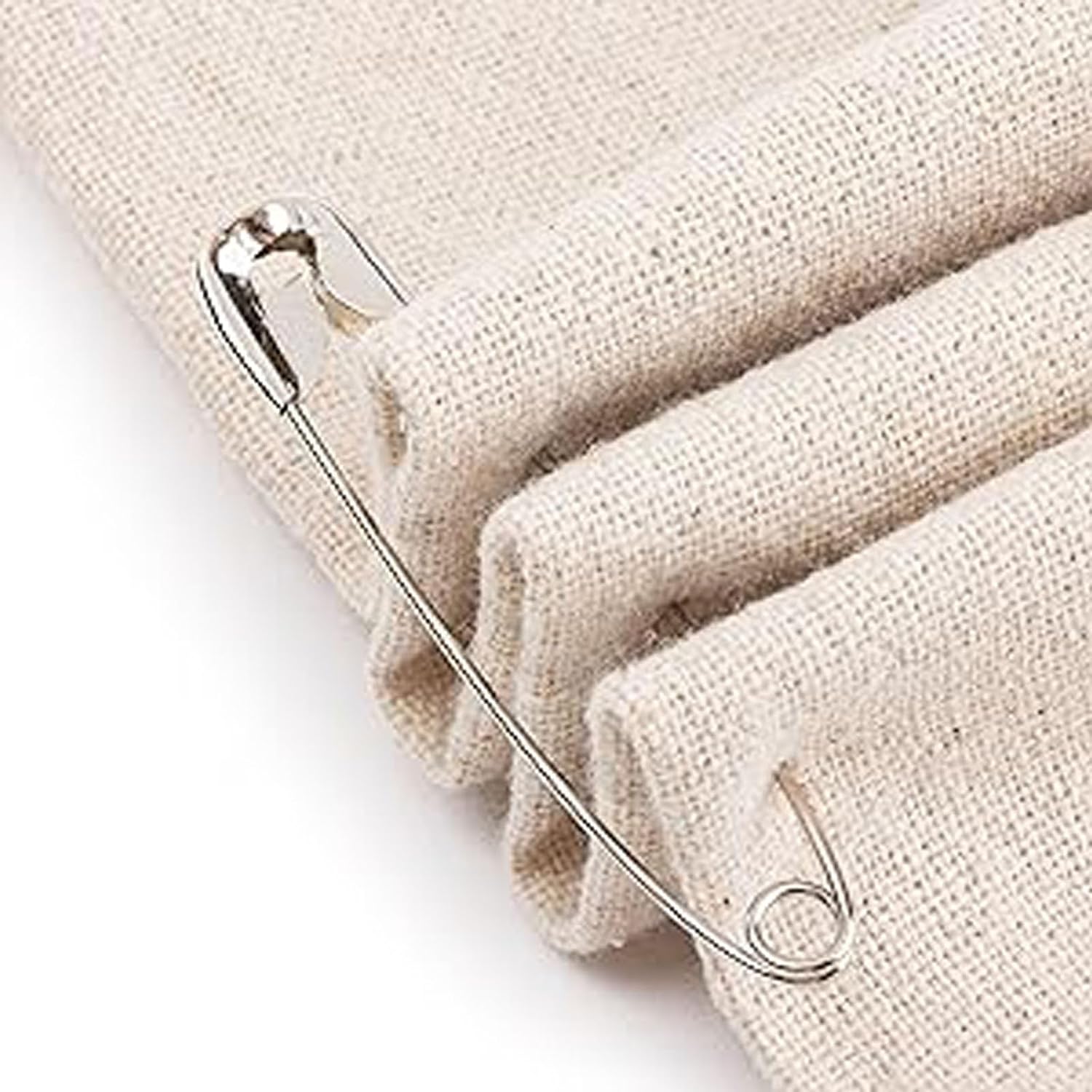 50 Pcs Large Safety Pins, 1.8" Heavy Duty Safety Pins for Clothes, Blanket, Crafts - Strong & Secure Locking
