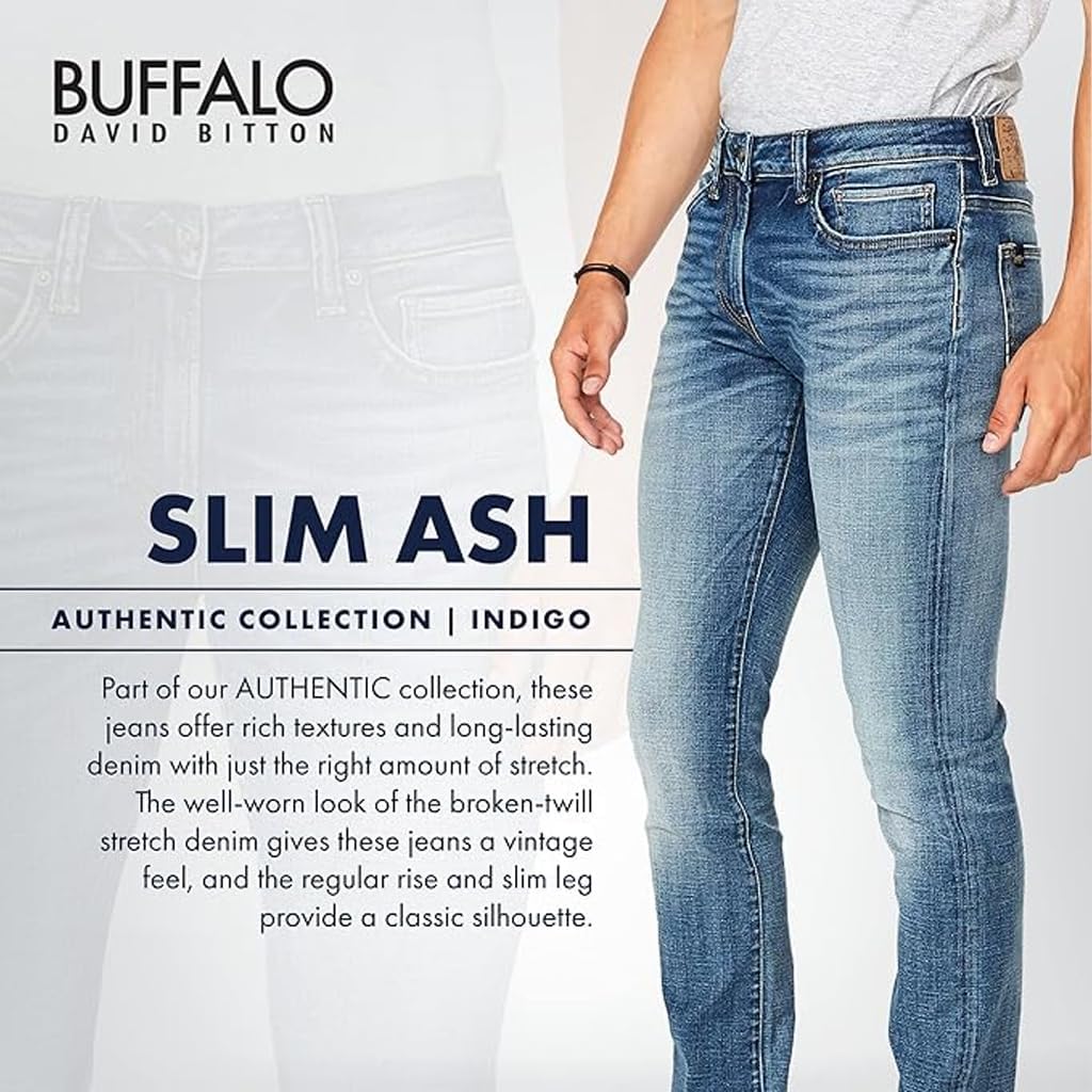Buffalo David Bitton Mens Slim Ash Jeans - Image 6