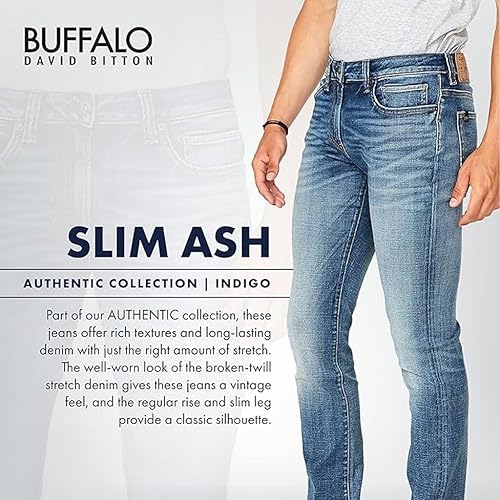 Miniatura 6 de Buffalo David Bitton Jeans Slim Ash para hombre