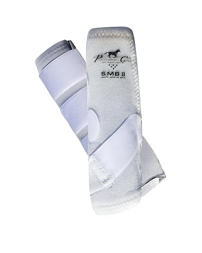 Par de protectores para patas de caballo Professionals Choice Smbii - SMBII002-WHITE, S, Blanco
